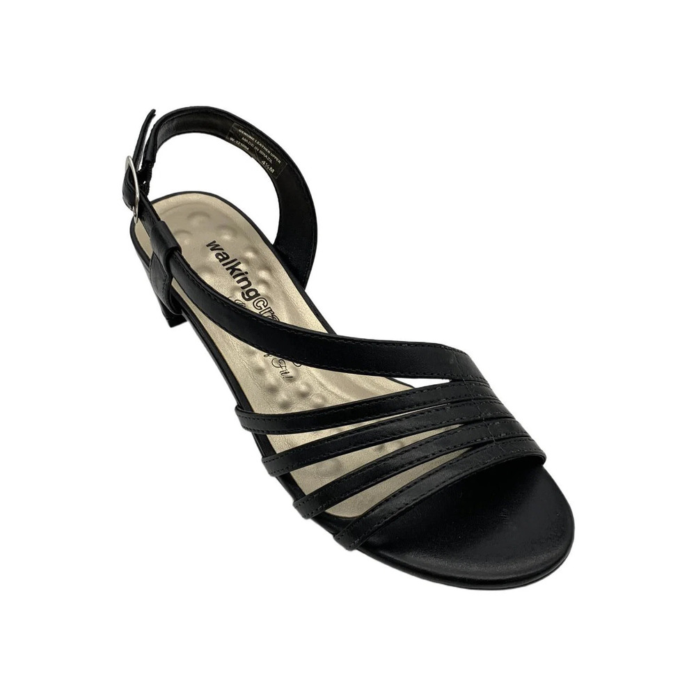 Walking Cradles Women's Lettie Heel Sandals Black - Medium
